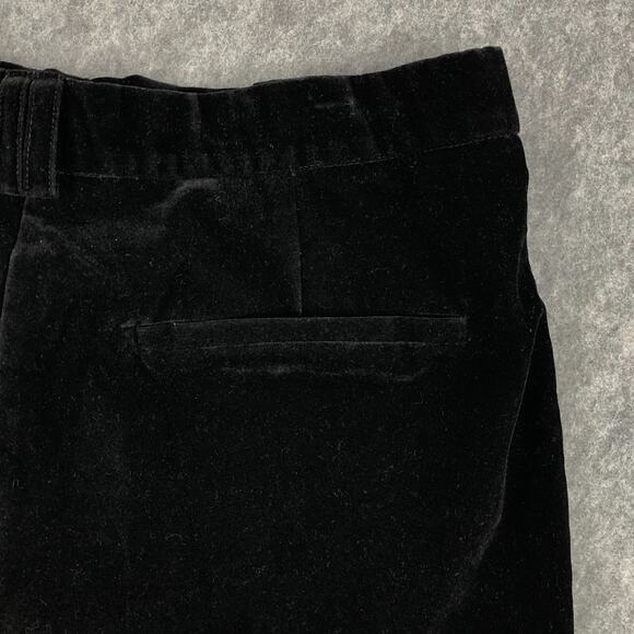 Steve Madden Velvet Pants Large Black Flared High Rise Dress Casual Soft Womens - Picture 8 of 16